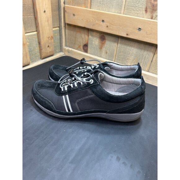 Dansko Womens Black Athletic Walking Shoes Size 9 EU39 Mesh & Suede Upper Comfor - Picture 5 of 10